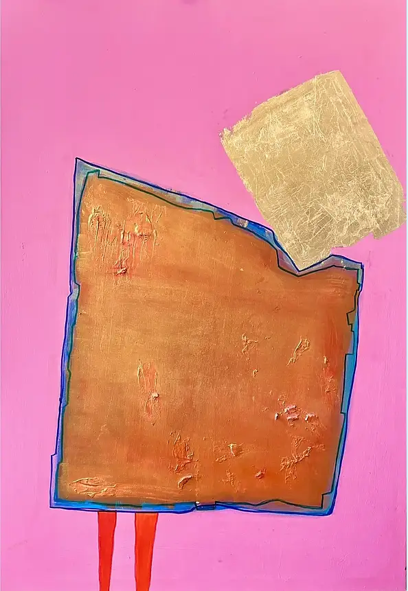 eL Moccko,  Contornos , Gwasz , Obraz akrylowy - płótno, 90 x 130