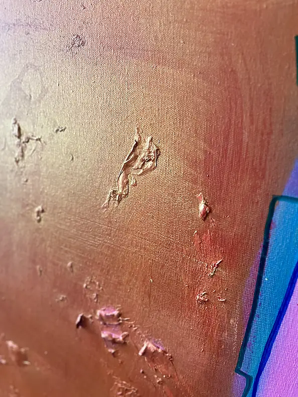 eL Moccko,  Contornos , Gwasz , Obraz akrylowy - płótno, 90 x 130