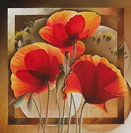 Godille Frank - Coquelicots en carré VIP