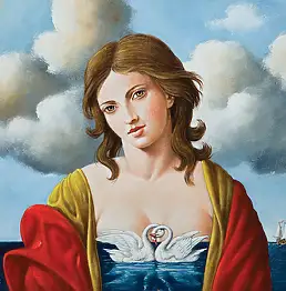 Rafał Olbiński, Córka Kolumba, Obraz olejny, Obraz akrylowy - płótno, 38 x 31