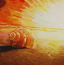 Alex Pelesh, Kosmische Landschaft., Ölbild - Leinwand, 105 x 75
