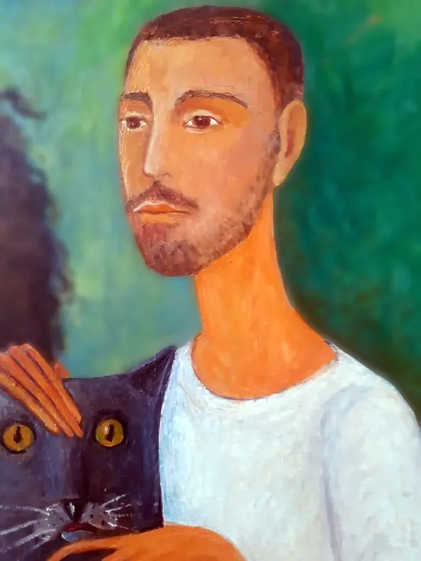 ZAKIR AHMEDOV - Costa and friends2025year 90X50cm Original painting Oil on canvas