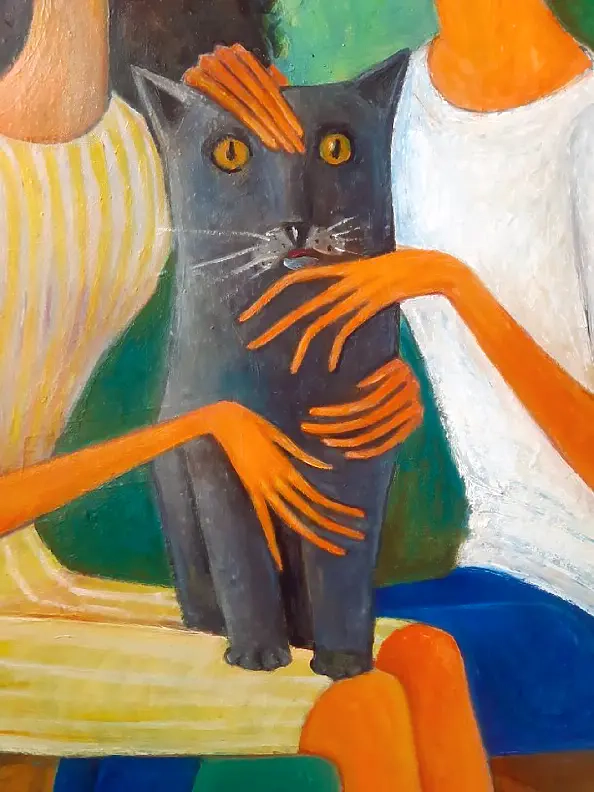 ZAKIR AHMEDOV - Costa and friends2025year 90X50cm Original painting Oil on canvas