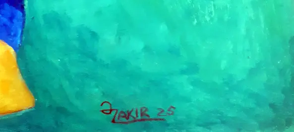 ZAKIR AHMEDOV - Costa and friends2025year 90X50cm Original painting Oil on canvas