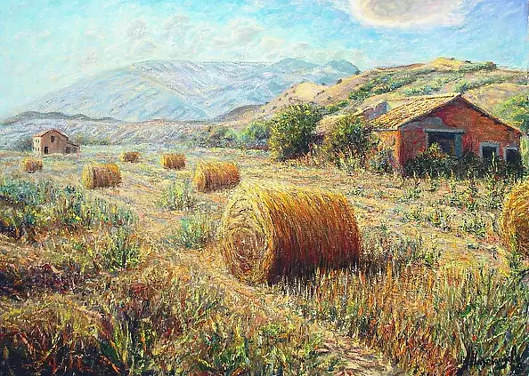 Fabio Masciangelo - Pejzaż wiejski w lecie