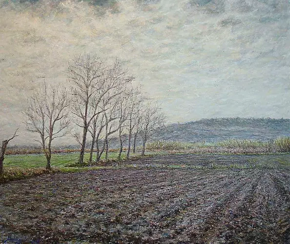 Fabio Masciangelo - The village of poplars, the effect of cloud cover