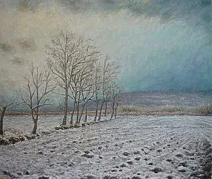   - The village of poplars, snow effect