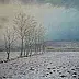 Fabio Masciangelo - Il villaggio di pioppi, effetto neve