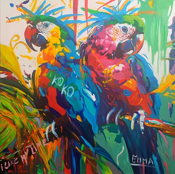 Emma Chodorowska - "Crazy Parrots"