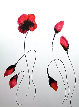 Rachel McCullock - Crimson Poppies 2