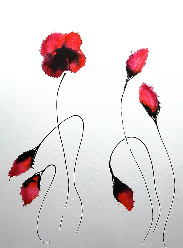 Rachel McCullock - Crimson Poppies 2