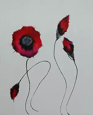 Rachel McCullock - Crimson Poppies