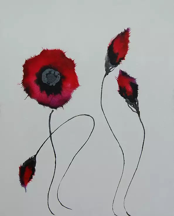 Rachel McCullock - Crimson Poppies