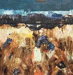 Krzysztof Ryfa, Крест, Акрилова картина, Масляная картина, Колаж - холст, 50 x 65