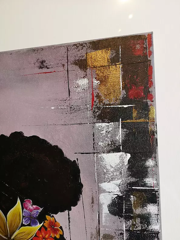 Aneta Majcher - Cuban Lady with Flowers