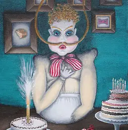 Lena Sterk, Pasticciere / Pasticciere, Quadro a olio - tela, 33 x 46