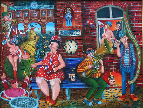Jacek Lipowczan - Cycle Emigrants- Waiting for the News at the Wunderplatz