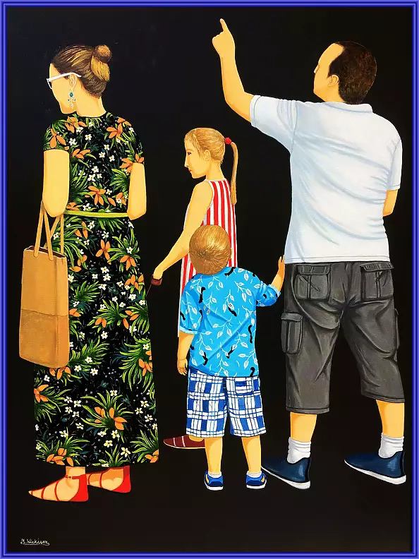 Marian Wiekiera - Cycle (17) '' Behind That Queue This Stands ''