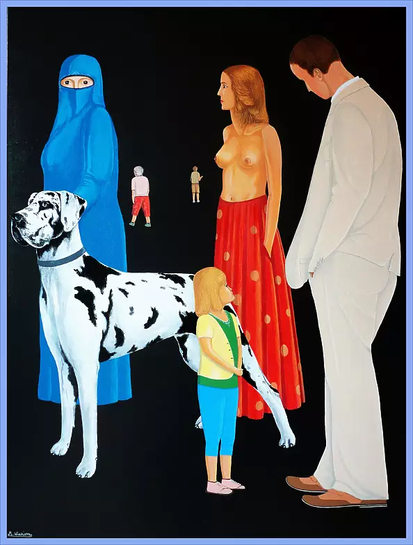 Marian Wiekiera - Cykl (6)  '' Za Czym Kolejka Ta Stoi ''