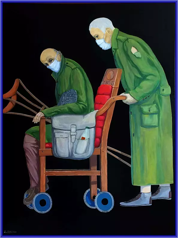 Marian Wiekiera - Cycle (11) '' What's the queue standing for ''