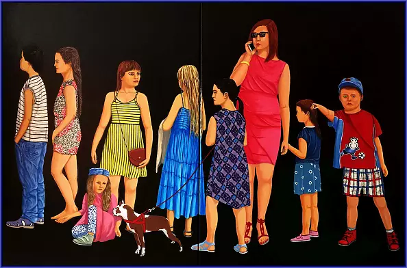 Marian Wiekiera - Cycle (1) '' Behind That Queue This Stands ''