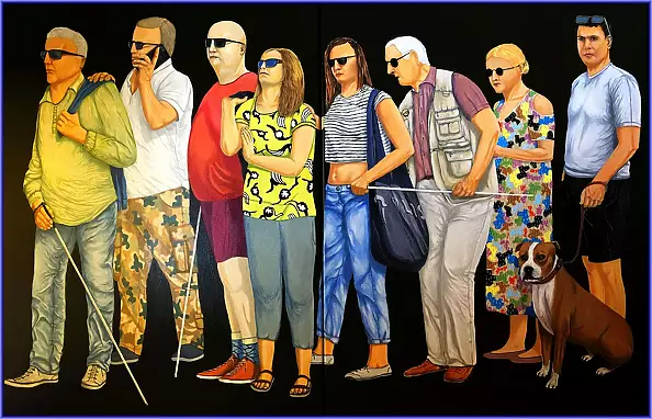 Marian Wiekiera - Cycle (27) "What Is This Queue Standing For"