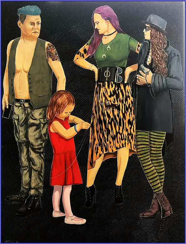 Marian Wiekiera - Cycle (30) "What's This Queue Behind"'