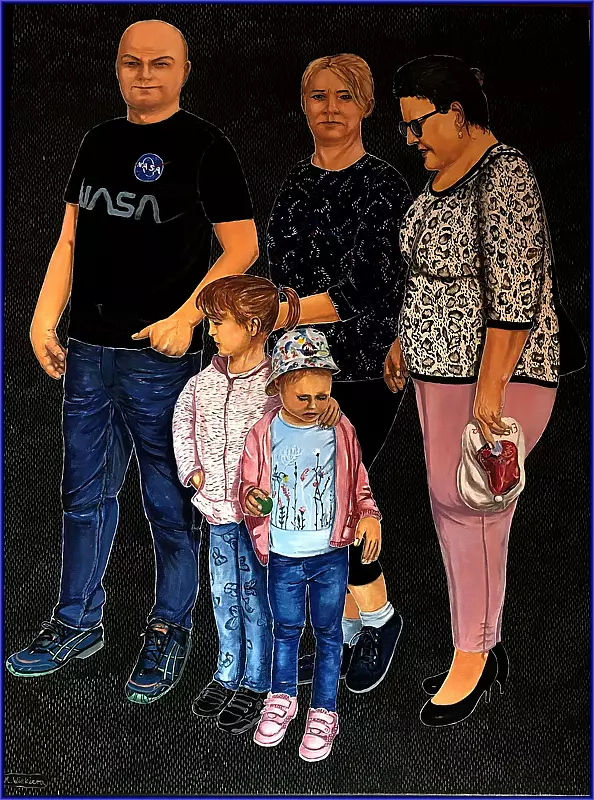 Marian Wiekiera - Cycle (33) "What Is This Queue Standing Behind ''