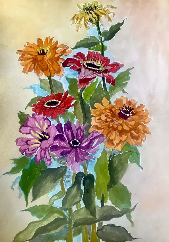 Ewa Zakrzewska - Zinnias