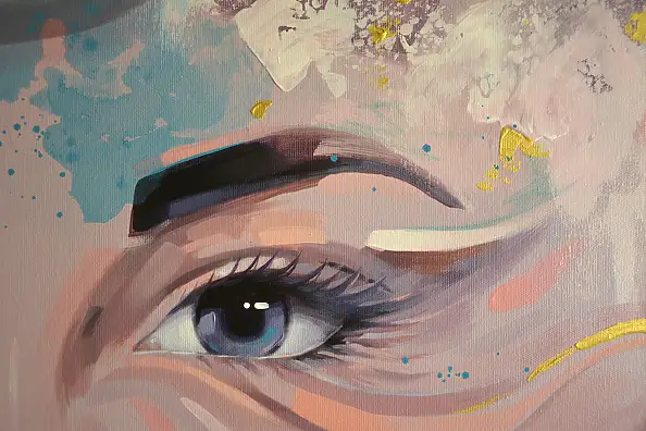 Magdalena Dziejma, Sort de vue 15, Peinture acrylique - toile, 75 x 75