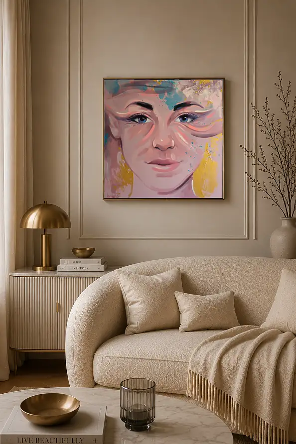 Magdalena Dziejma, Sort de vue 15, Peinture acrylique - toile, 75 x 75