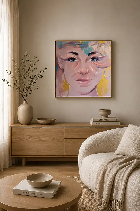 Magdalena Dziejma, Sort de vue 15, Peinture acrylique - toile, 75 x 75