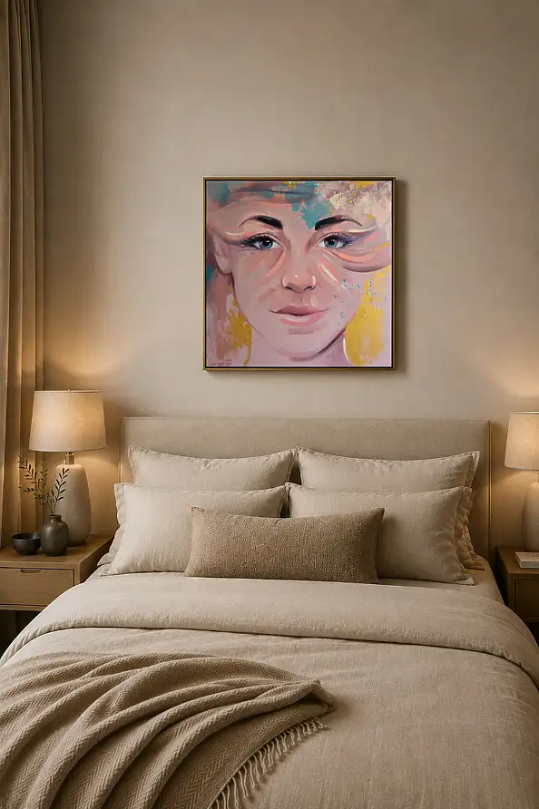 Magdalena Dziejma, Sort de vue 15, Peinture acrylique - toile, 75 x 75