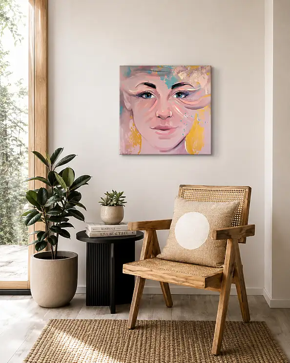 Magdalena Dziejma, Sort de vue 15, Peinture acrylique - toile, 75 x 75