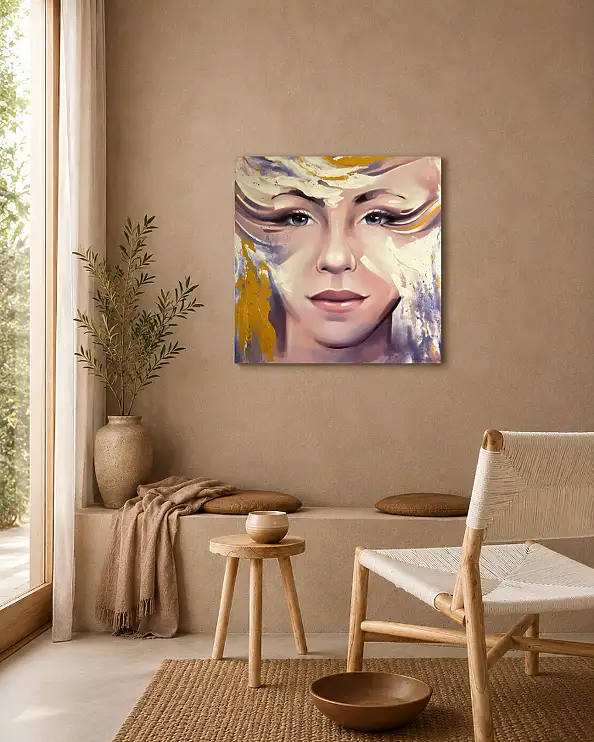 Magdalena Dziejma, Sort de vue 18, Peinture acrylique - toile, 75 x 75