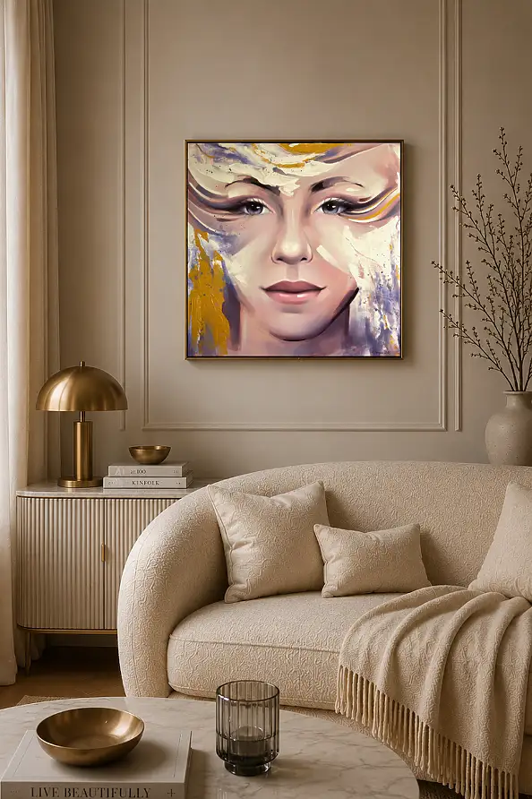 Magdalena Dziejma, Sort de vue 18, Peinture acrylique - toile, 75 x 75