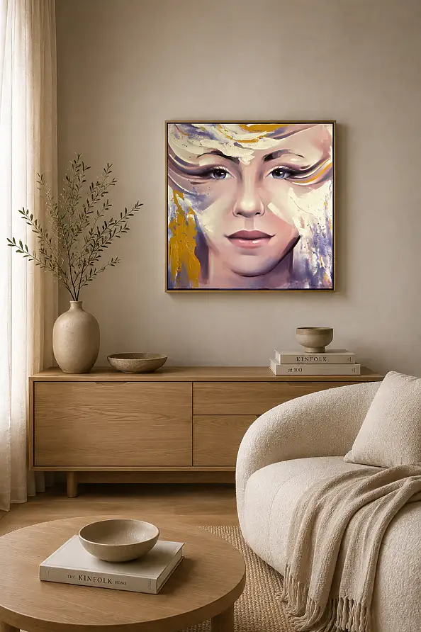 Magdalena Dziejma, Sort de vue 18, Peinture acrylique - toile, 75 x 75