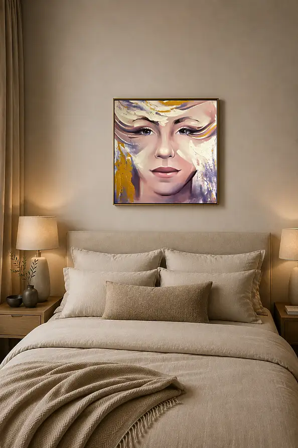 Magdalena Dziejma, Sort de vue 18, Peinture acrylique - toile, 75 x 75