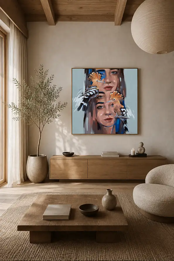 Magdalena Dziejma, Sort de vue 2 (huppette), Peinture acrylique - toile, 100 x 100