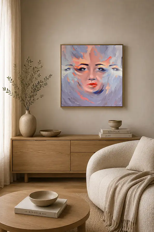 Magdalena Dziejma, Le charme de la vision 9, Peinture acrylique - toile, 75 x 75