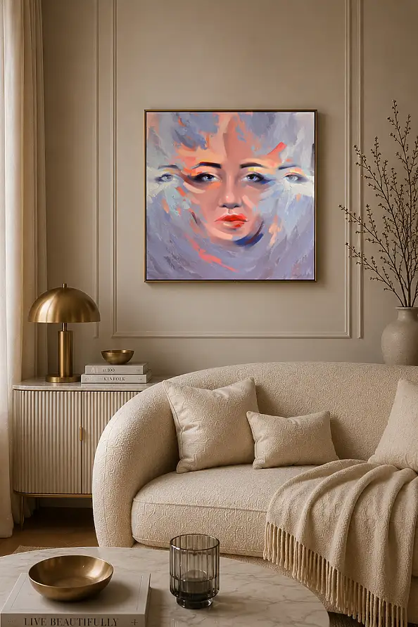 Magdalena Dziejma, Le charme de la vision 9, Peinture acrylique - toile, 75 x 75