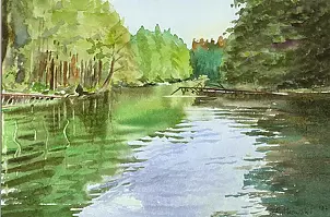 Zdzisław Rutkowski - Czarna Hańcza na odcinku Wigierskiego Parku