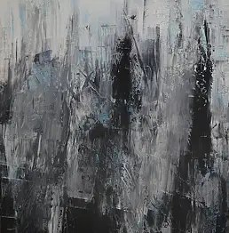 Martyna Wójcik, Черное зрение, Акрилова картина - холст, 60 x 80