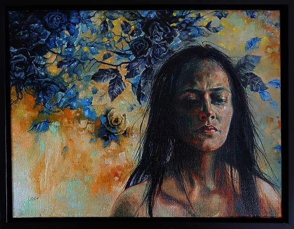 Włodzimierz Kukliński - Black flowers