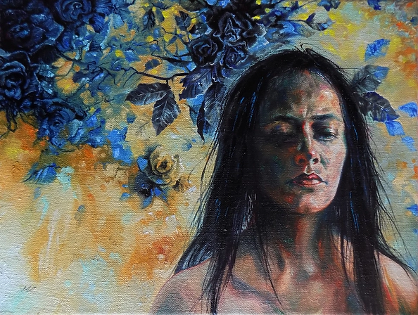 Włodzimierz Kukliński - Black flowers