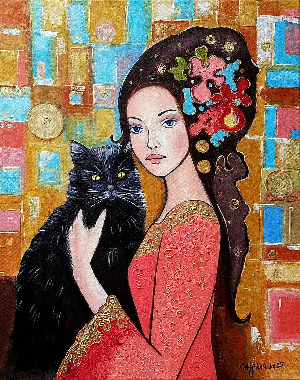 Ewa Boińska - Black cat