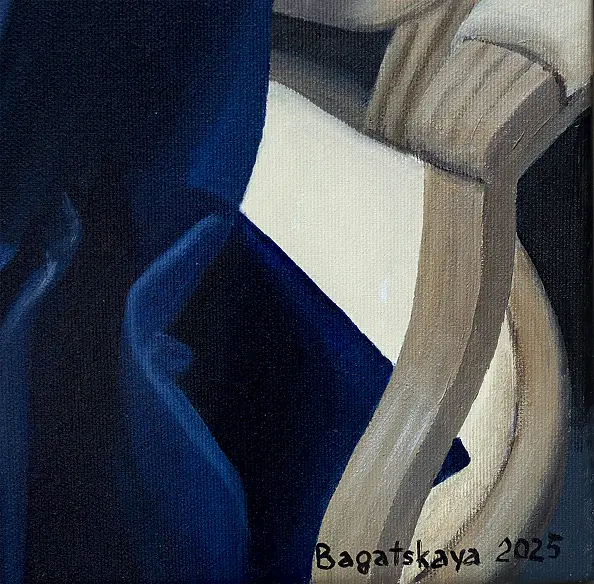 Nataliya Bagatskaya - Black Cat on a Yellow Sofa