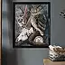 Agnieszka Mantaj - Skull and eagle owl
