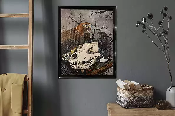 Agnieszka Mantaj - Czaszka wilka i orzeł