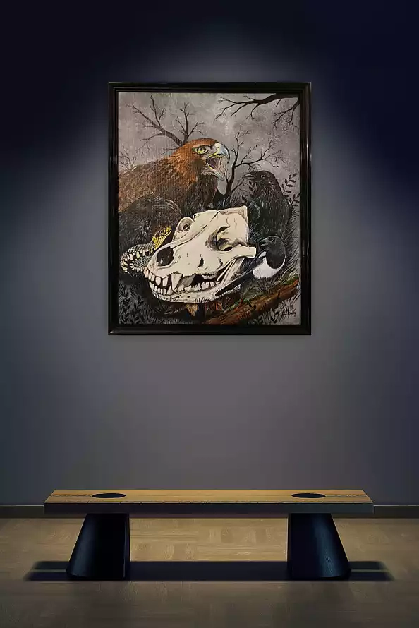 Agnieszka Mantaj - Czaszka wilka i orzeł